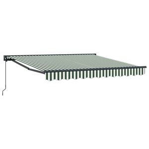 vidaXL Pārklājuma struktūra Zaļ&scaron; un balts 300 x 250 cm