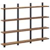 vidaXL Sienas plaukts Vecs koks 102 x 13.5 x 80 cm Inženierijas koks