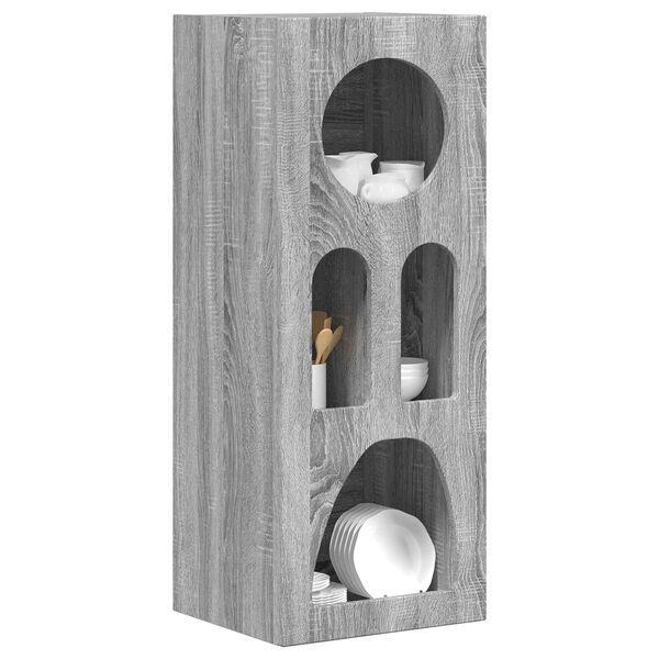 vidaXL Puse Pelēks Sonoma 40 x 35 x 100.5 cm Inženierijas koks