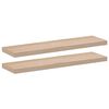 vidaXL sienas plaukti, 2 gab., 90x23,5x4 cm, inženierijas koks