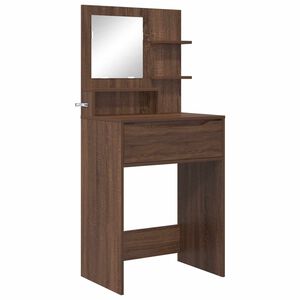 vidaXL Guļamistabas ģērb&scaron;anās galdiņi Brūns ozols 80 x 39,6 x 135 cm