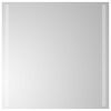 vidaXL LED vannas spogulis Caurspīdīgs 60 x 60 cm rūdīts stikls