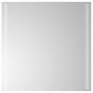 vidaXL LED vannas spogulis Caurspīdīgs 60 x 60 cm rūdīts stikls