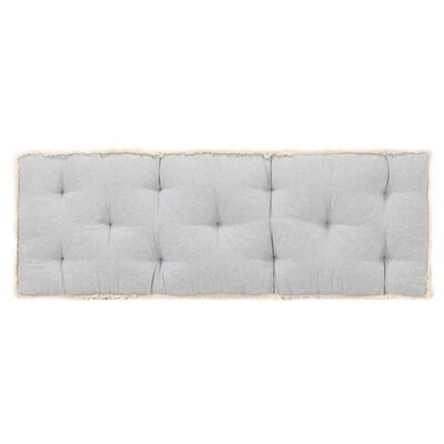 vidaXL palešu dīvāna matracis, 120x40x7 cm, pelēks