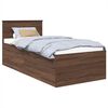 vidaXL Gultas rāmis Brūns ozols 120 x 200 cm Inženierijas koks
