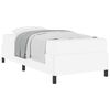 vidaXL Gultas rāmis ar matraci Balts 100 x 200 cm audums