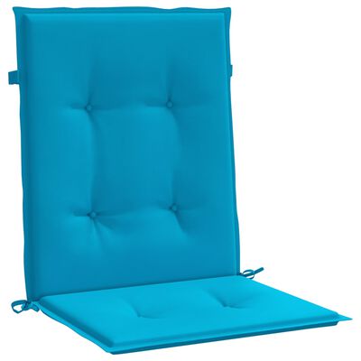 vidaXL dārza krēslu spilveni, 4 gab., zili, 100x50x3 cm, audums