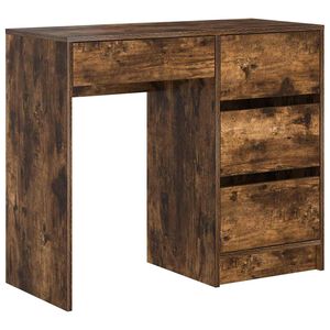 vidaXL Galds Dūmaka ozols Inženierijas koks 90 x 37.5 x 75 cm