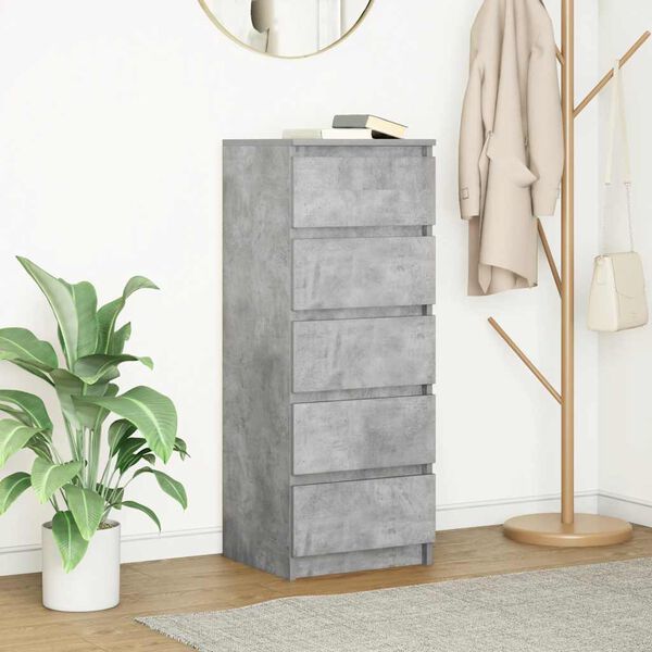 vidaXL kumode ar atvilktni, 37,5x35x99 cm, inženierijas koks