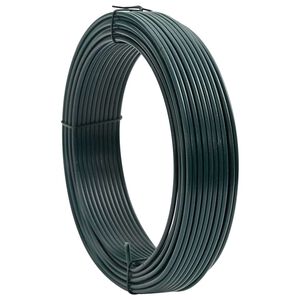 vidaXL Žoga saistī&scaron;anas stieple Zaļa 33 m PVC