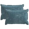 vidaXL Spilvenu pārvalks 2 pcs HOUTEN Zila 50 x 70 cm &Scaron;enila audums