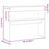 vidaXL Konsoles galds Melns ozolkoks 80 x 30 x 102 cm