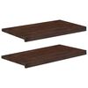 vidaXL Logu palodzes 2 gab. Tum&scaron;i brūna 80x 40 x 2 cm