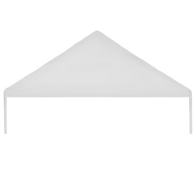 vidaXL svinību telts jumts, 5x10 m, balts