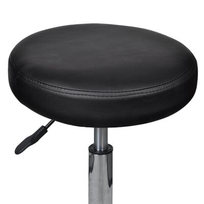 vidaXL biroja krēsli, 2 gab., melni, 35,5x84 cm, mākslīgā āda