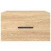 vidaXL sienas naktsskapītis, ozolkoka krāsa, 35x35x20 cm