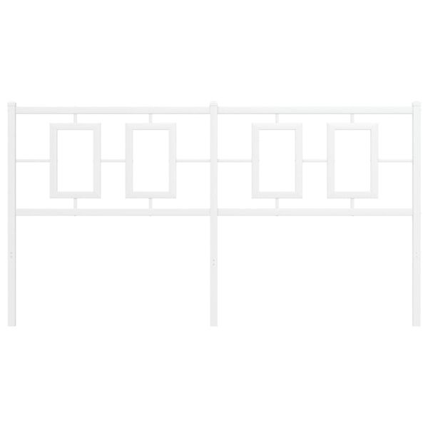 vidaXL gultas galvgalis, balts, 150 cm