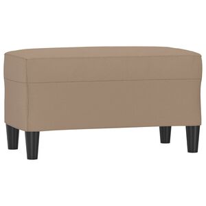 vidaXL sols, kapučīno krāsas, 70x35x41 cm, mākslīgā āda