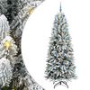 vidaXL Mākslīgā Ziemassvētku eglīte Balts 210 cm
