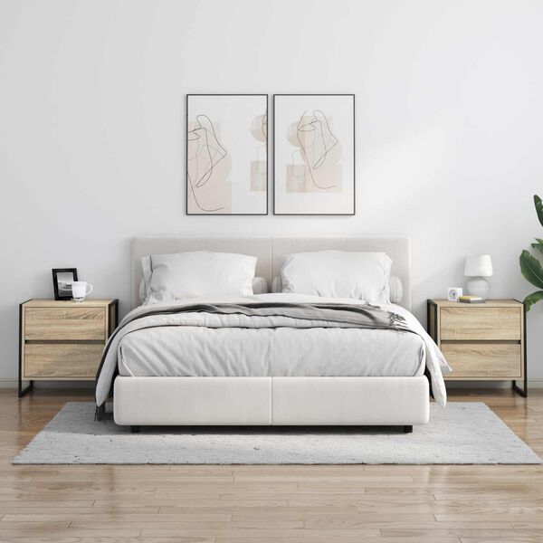 vidaXL Naktsgaldiņ&scaron; Sonoma 50 x 39.5 x 50 cm Inženierijas koks