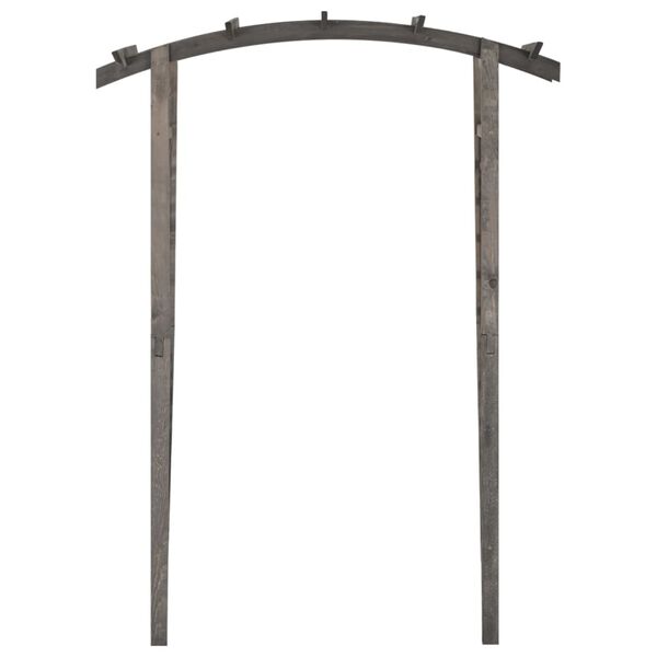 vidaXL &scaron;paleru arka/pergola, 150x50x210 cm, pelēka, impregnēta priede
