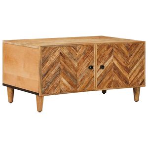 vidaXL Kafijas galdiņ&scaron; Brūna 80 x 50 x 40 cm Cieta mango koksne