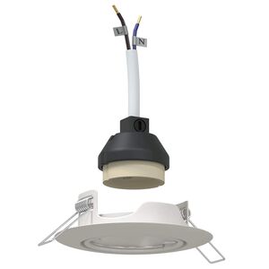 vidaXL Prožektors 12 pcs Balts 9 x 9 x 2.5 cm Metāla