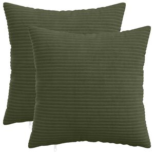 vidaXL Spilvenu pārvalks 2 pcs HEERLEN Zaļa 30 x 30 cm kordurojs