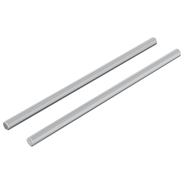 vidaXL Vītņu stienis 2 pcs Sudraba 6 x 135 mm Tērauds