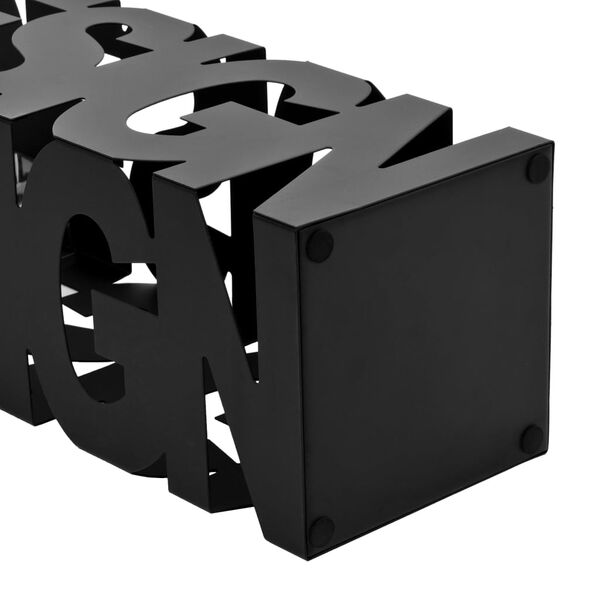 vidaXL lietussargu turētājs, melns tērauds