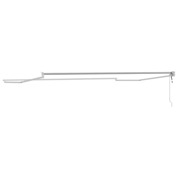 vidaXL Elektriskā izvelkamā nojumes rāmja Balts 4 x 2 m Alumīnijs