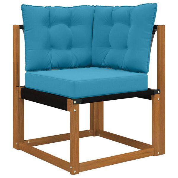 vidaXL Āra dīvāna spilvens 3 pcs Karaliski zils Poliesters