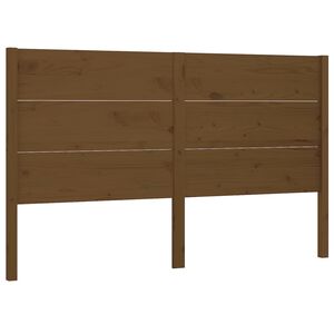 vidaXL galvgalis, medus brūns, 126x4x100 cm, priedes masīvkoks