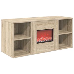 vidaXL Elektriskais kamīns Sonoma 100 x 37 x 45,5 cm Inženierijas koks
