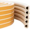 vidaXL Pa&scaron;līmējo&scaron;ā loga blīve Balts 9 x 8 mm 25 m EPDM putas