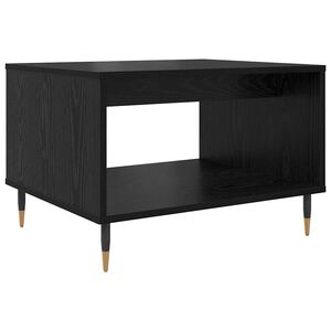 vidaXL Kafijas galdiņ&scaron; Melns ozols 60 x 50 x 40 cm Inženierijas koks