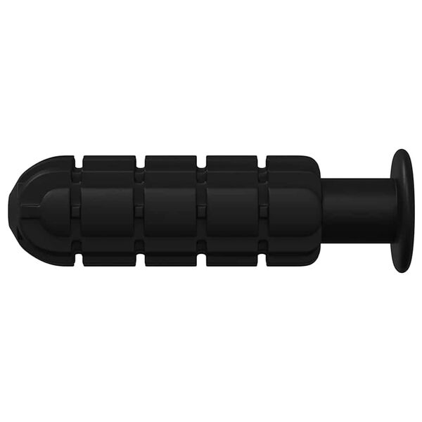 vidaXL Futbola galda rokturi 10 pcs Melna 2,8 x 2,8 x 9,3 cm Plastmasa