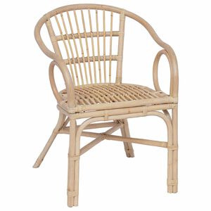 vidaXL Saliekamā krēsls Dabiska 58 x 60 x 81 cm Rotangpalma