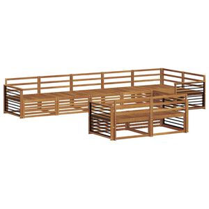 vidaXL Āra dīvānu komplekts 8 pcs Dabiska