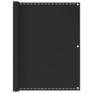 vidaXL balkona aizslietnis, 120x500 cm, antracītpelēks HDPE