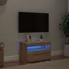 vidaXL TV skapītis ar LED lampiņām, 60x35x40 cm, inženierijas koks
