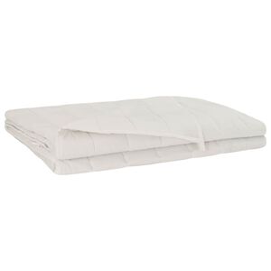 vidaXL Svars sega Balts 220 x 240 cm 15 kg 100% Kokvilna 205T