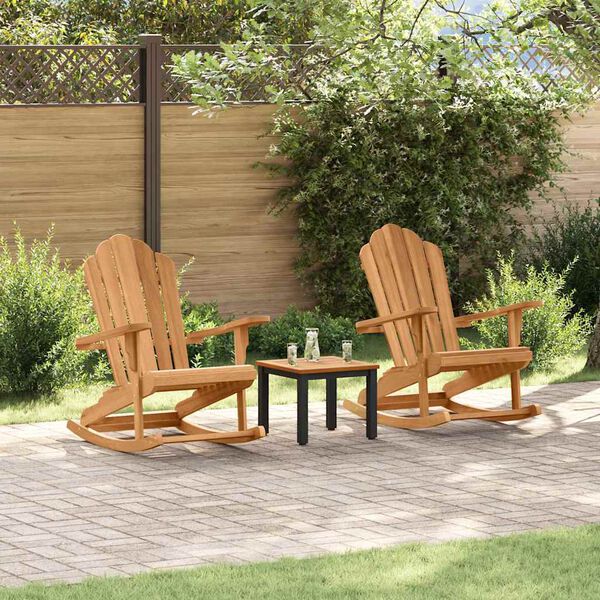 vidaXL Adirondack &scaron;ūpuļkrēsls 2 pcs Brūna 100 x 77 x 99 cm