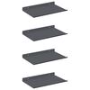 vidaXL Peldējo&scaron;ais plaukts 4 pcs Antracīts 30 x 18 x 2,5 cm Tērauds