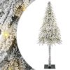 vidaXL Ziemassvētku eglīte su 300 LED Balts 210 cm PE un tērauds