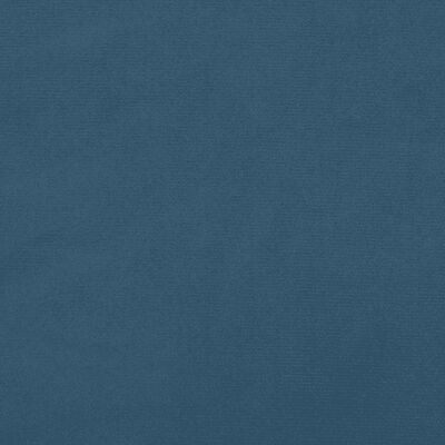 vidaXL atsperu gulta ar matraci, tumši zils samts, 200x200 cm