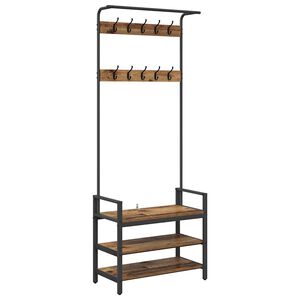vidaXL Pakaramais Vecs koks 75 x 34 x 184 cm Inženierijas koks