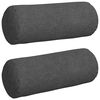 vidaXL Spilveni 2 pcs Tum&scaron;i pelēks &Oslash; 15 x 40 cm Korduroja audums