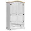 vidaXL Skapis CORONA Balts 101 x 52 x 170 cm Ciets priedes koks