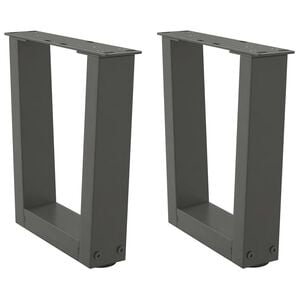 vidaXL kafijas galdiņa kājas, 2 gab., V-veida, antracīta krāsā, 30x(30-31,3) cm, tērauds